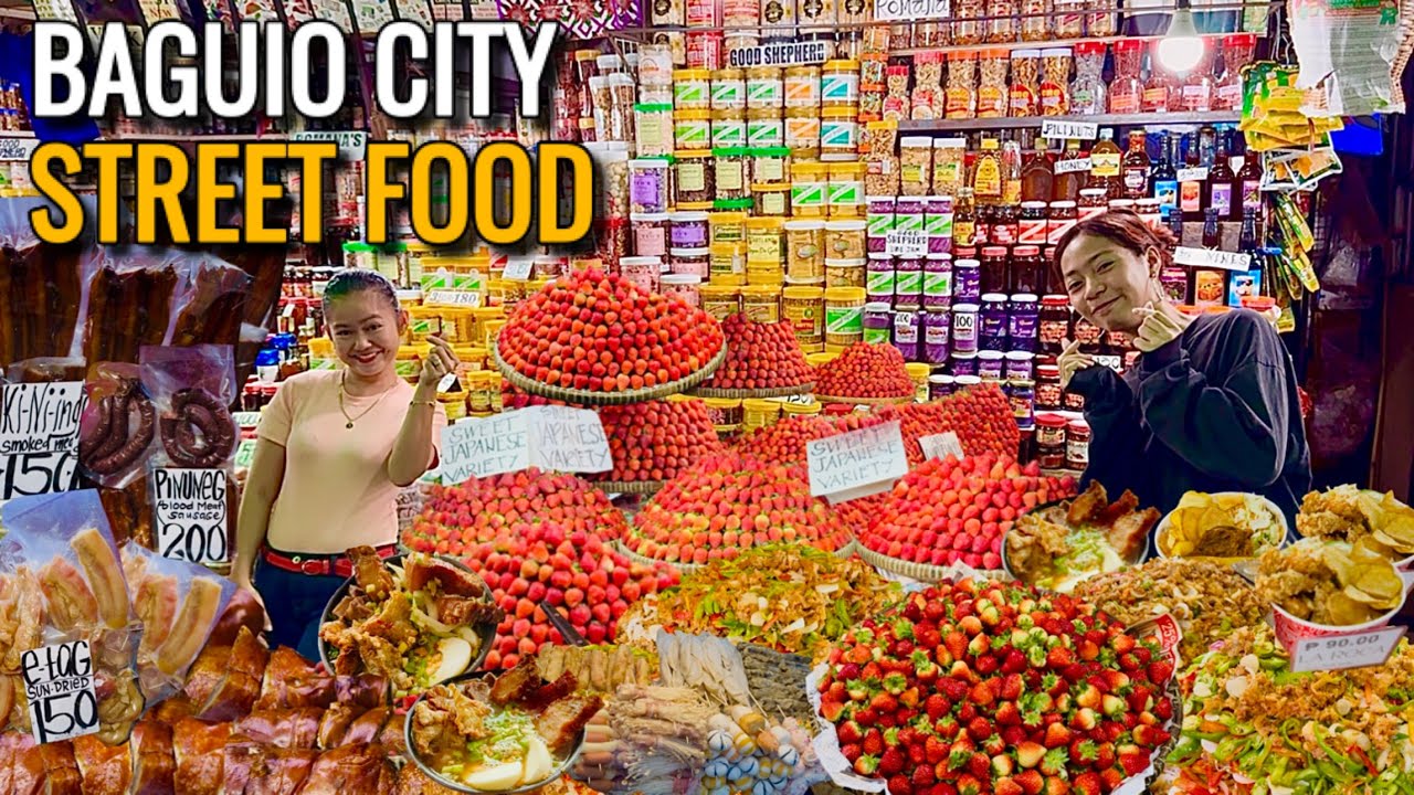 PHILIPPINES STREET FOOD TOUR IN BAGUIO CITY | ULTIMATE Food Tour + Pasalubong in the City of Pines!