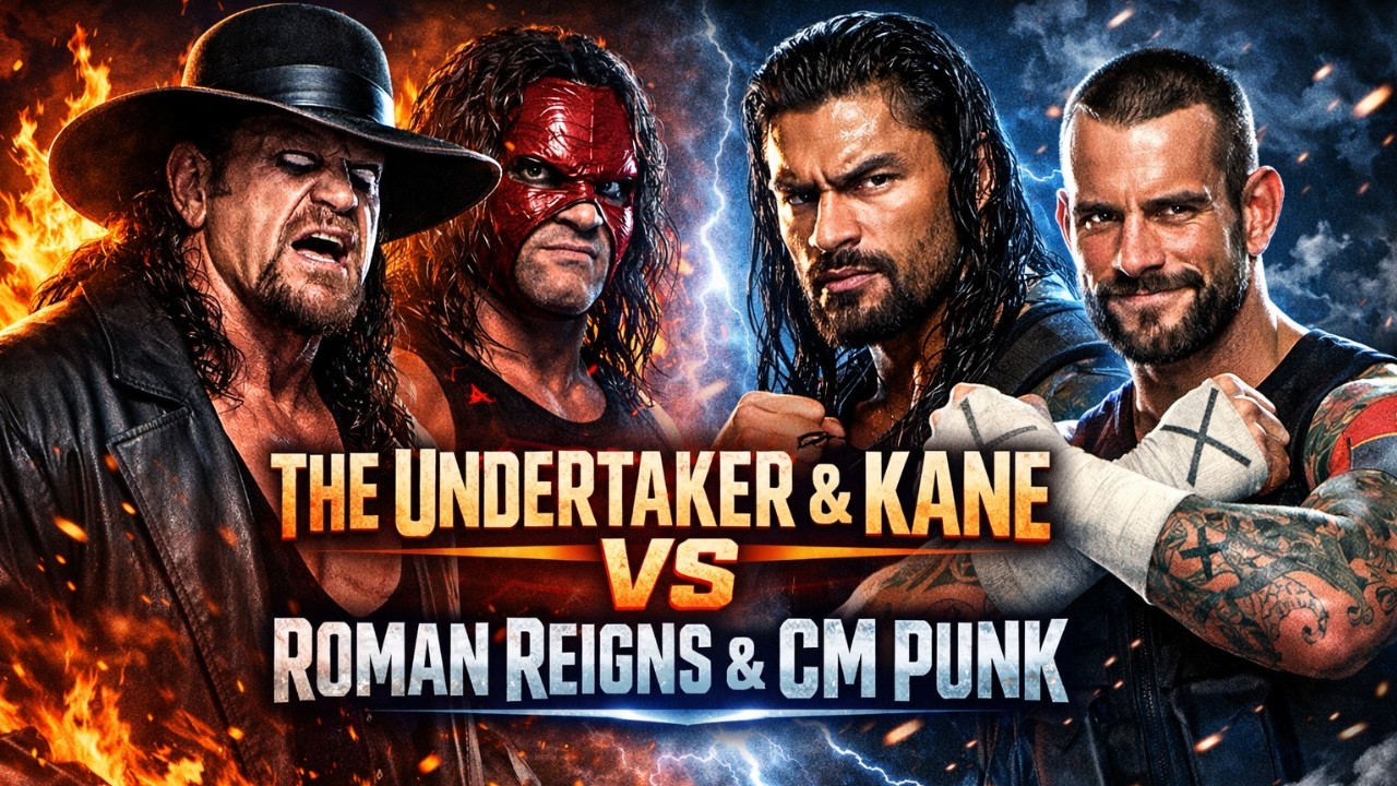 Undertaker & Kane vs Roman Reigns & CM Punk❤️