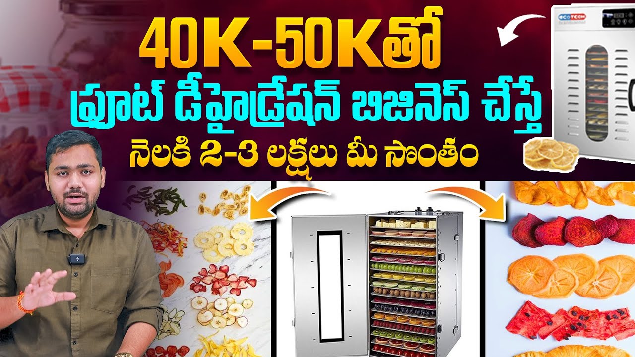 తక్కువ ఖర్చుతో బిజినెస్ లక్షల్లో ఆదాయం | Fruit Dehydration Business Idea in Telugu | Aadhan