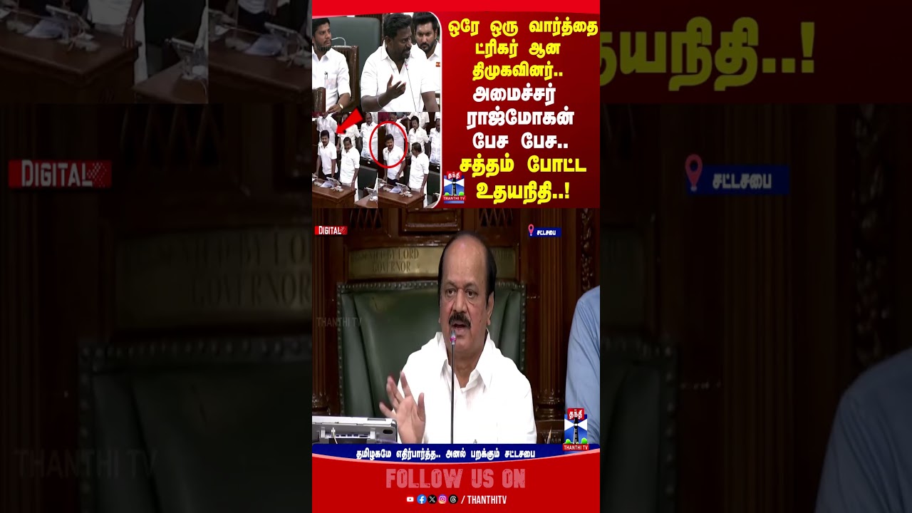 Udhayanidhi Stalin | Minister Raj Mohan | TVK | DMK