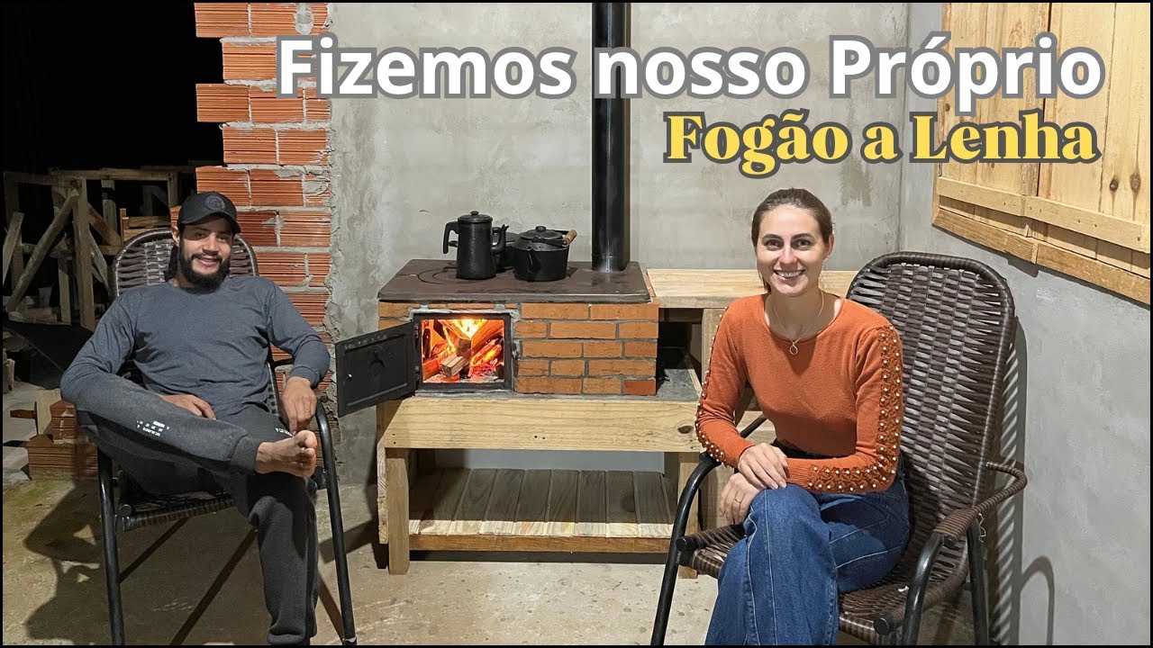 Fizemos um FOGÃO A LENHA CAIPIRA e PORTÁTIL! Ficou melhor do que esperávamos!