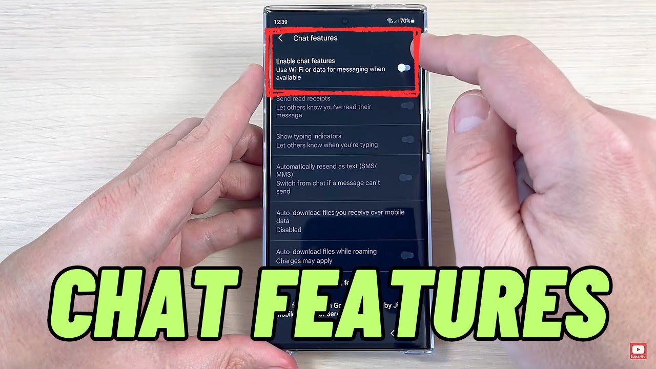 How to Enable CHAT FEATURES on Samsung Galaxy S23 / S23+ / S23 Ultra