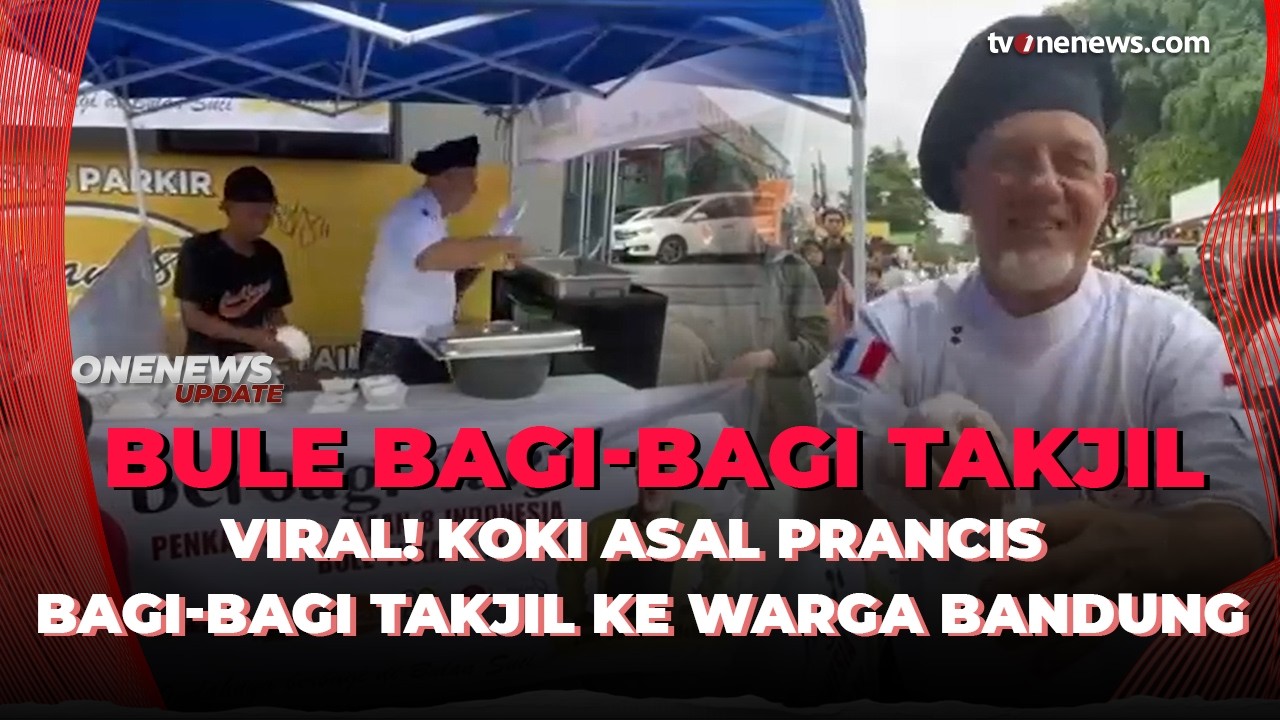 Antusiasme Warga Bandung Rela Antre Panjang Demi Takjil Buatan Koki Prancis | OneNews Update