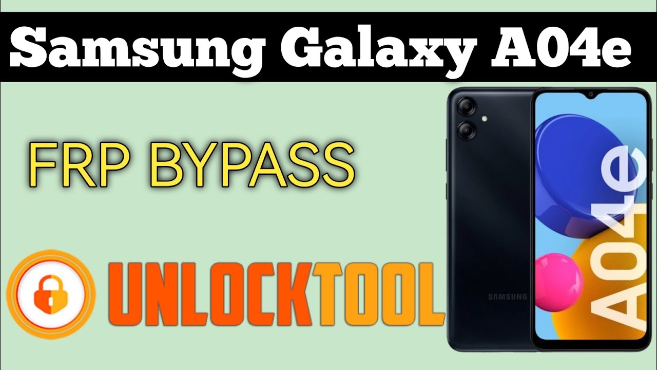 Samsung A04e Sm A042f Frpbypass 