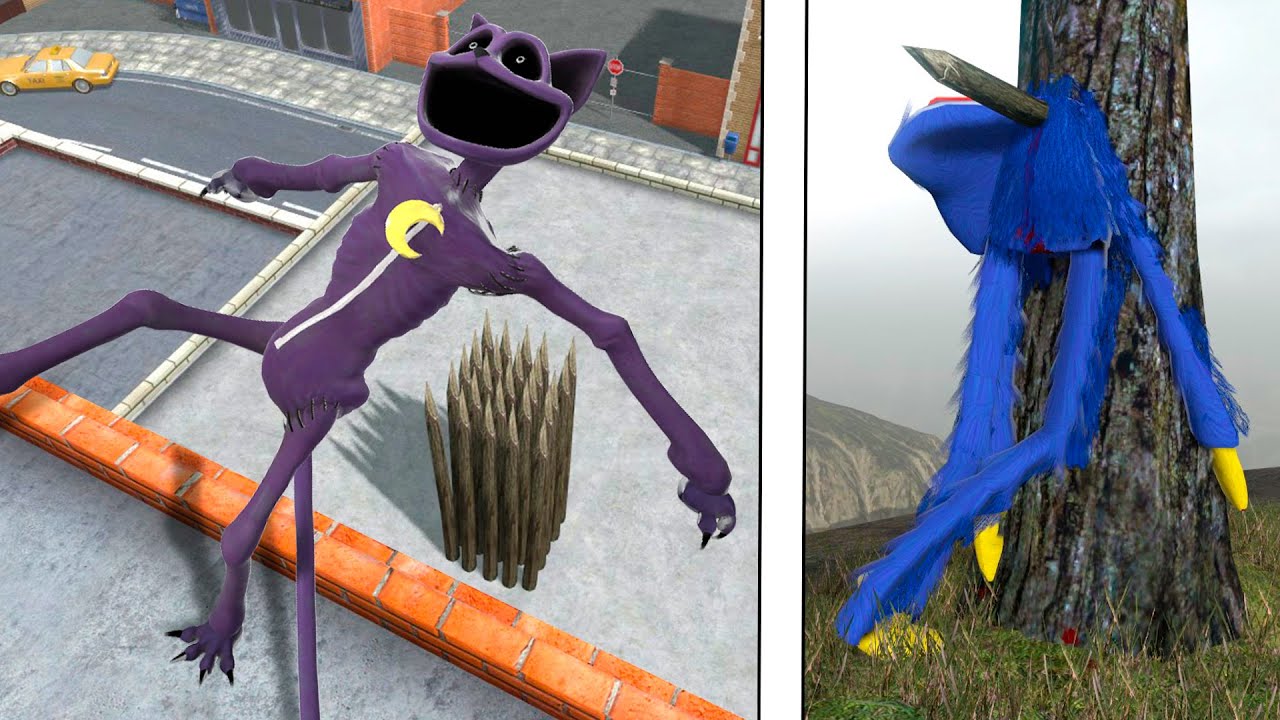 Poppy Playtime NPC Ragdolls VS Spikes! Epic NPC Falls Compilation #102