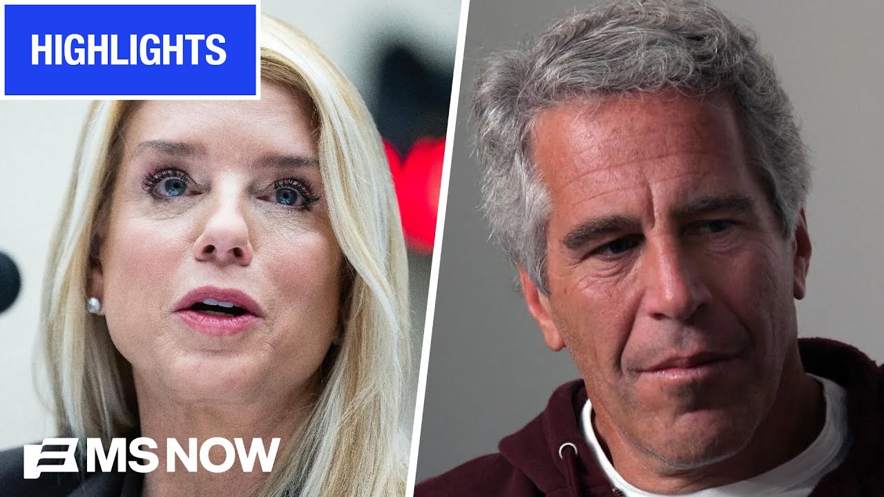 'What's it going to be?' Watch reactions to Pam Bondi's COMBATIVE hearing on Epstein