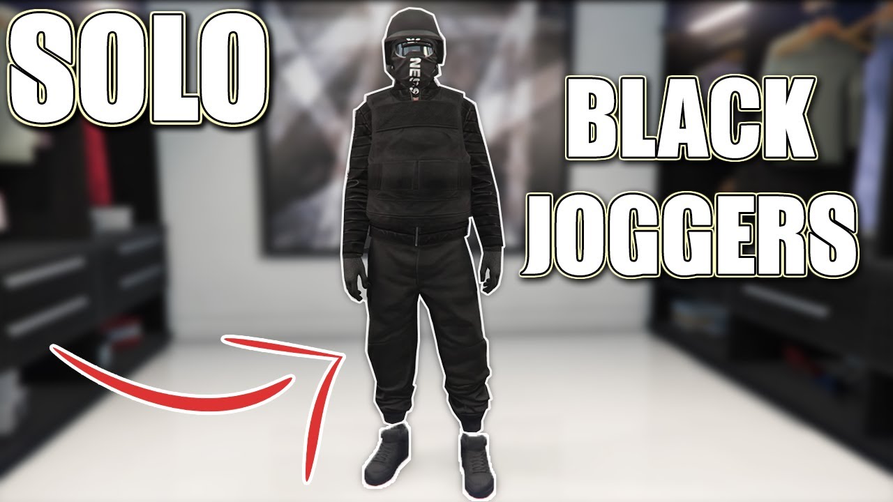 GTA 5 *EASY/SOLO* HOW TO OBTAIN BLACK JOGGERS GLITCH (NEW) 1.50