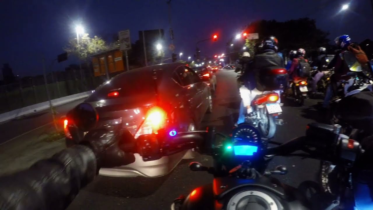 Volta pra casa em São Paulo SP com transito, radial leste - Kawasaki Vulcan S 650 - POV