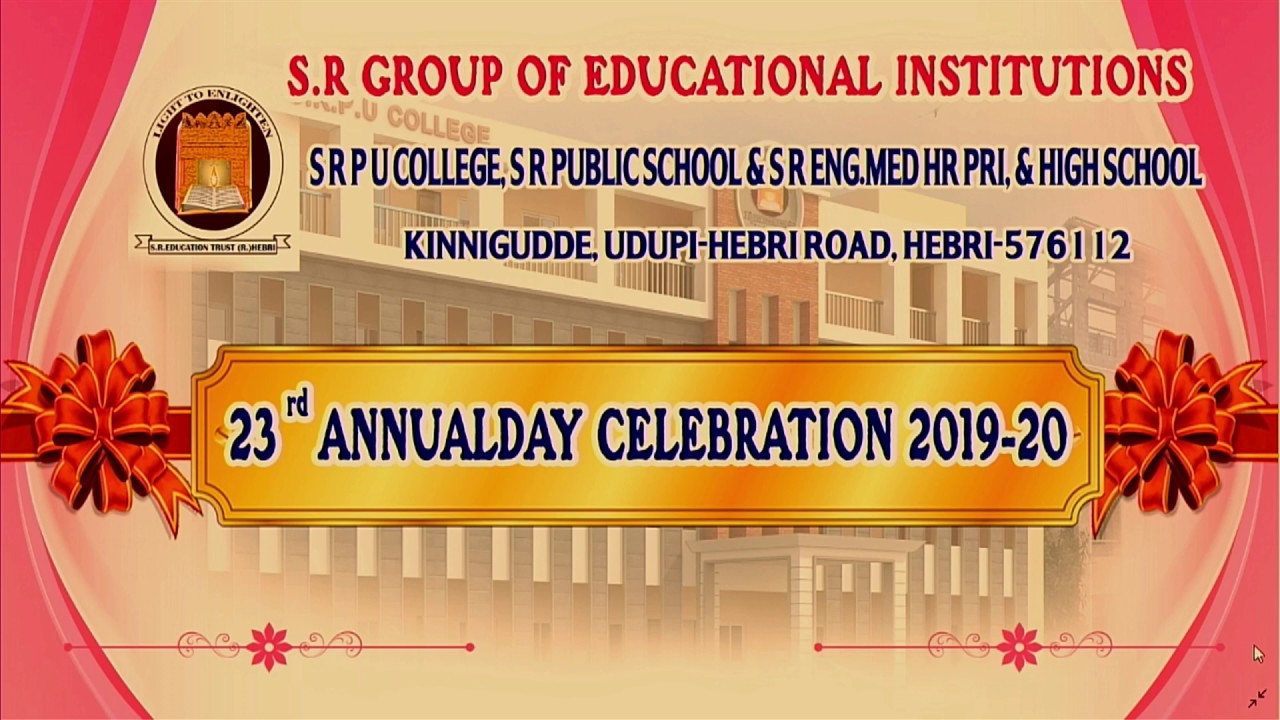 SR GROUP OF EDUCATIONAL  INSTITUTIONS-
