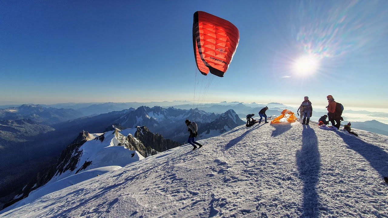 Mont Blanc en Parapente