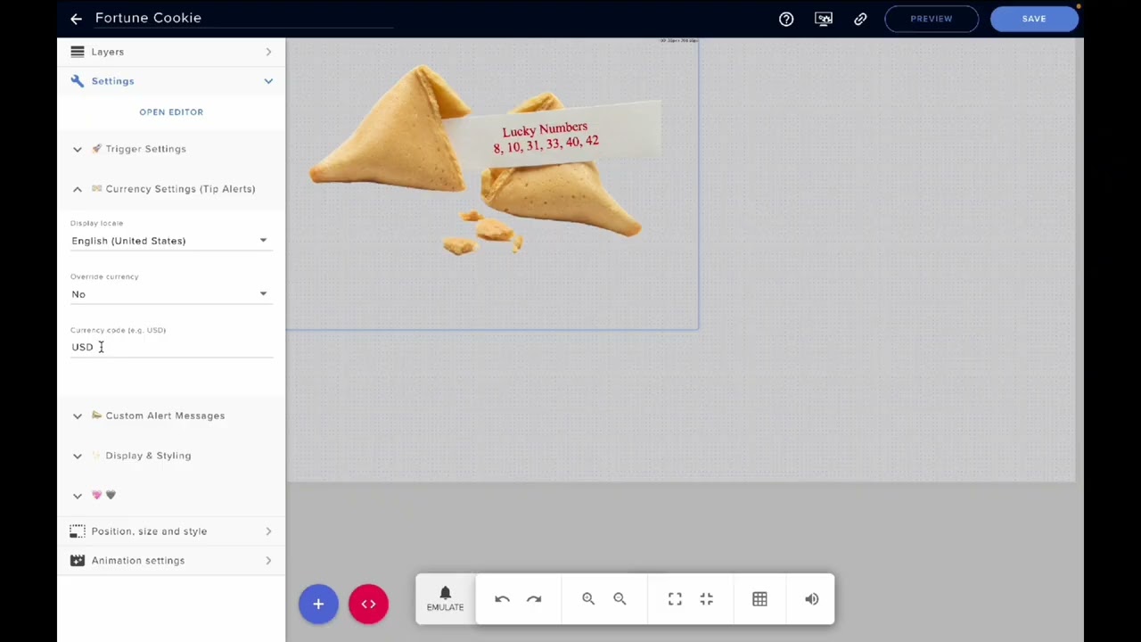Fortune Cookie Stream Elements Widget for Twitch and Youtube Options Walkthrough