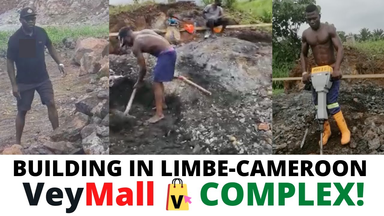 BUILDING IN CAMEROON 🇨🇲  ||  EPS 2 : DIGGING AND CRUSHING OF STUBBORN ROCKS ON SITE, REAL ESTATE