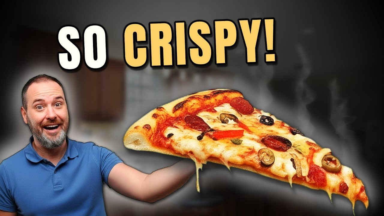 Crispy Homemade Pizza on a Baking Tray  No Pizza Stone, No Mixer