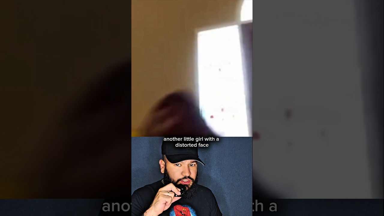 terrifying scary girl with distorted face #shorts