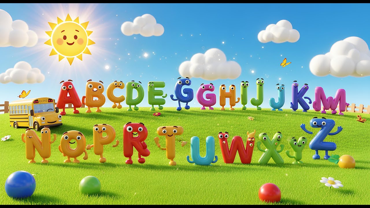 ABC Alphabet Song for Kids 🌈 Learn A to Z with Fun 3D Letters | Nursery Rhymes & Kids Songs #ABCSong