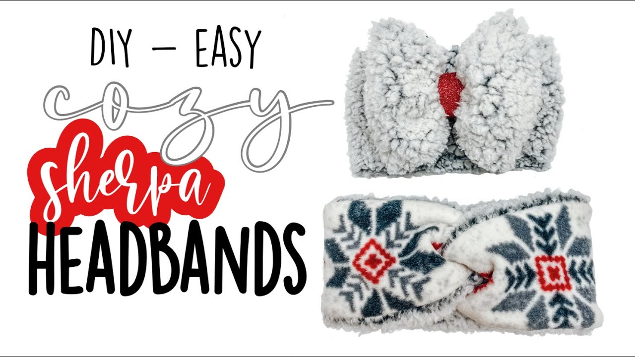 DIY Matching Mommy Daughter Sherpa Headwrap | Fleece Headband