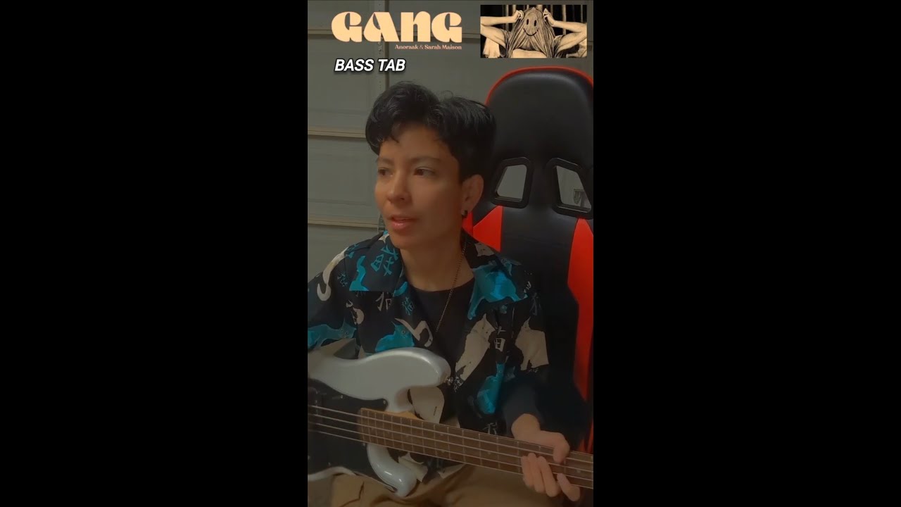 Anoraak - Gang feat. Sarah Maison (bass cover tab)