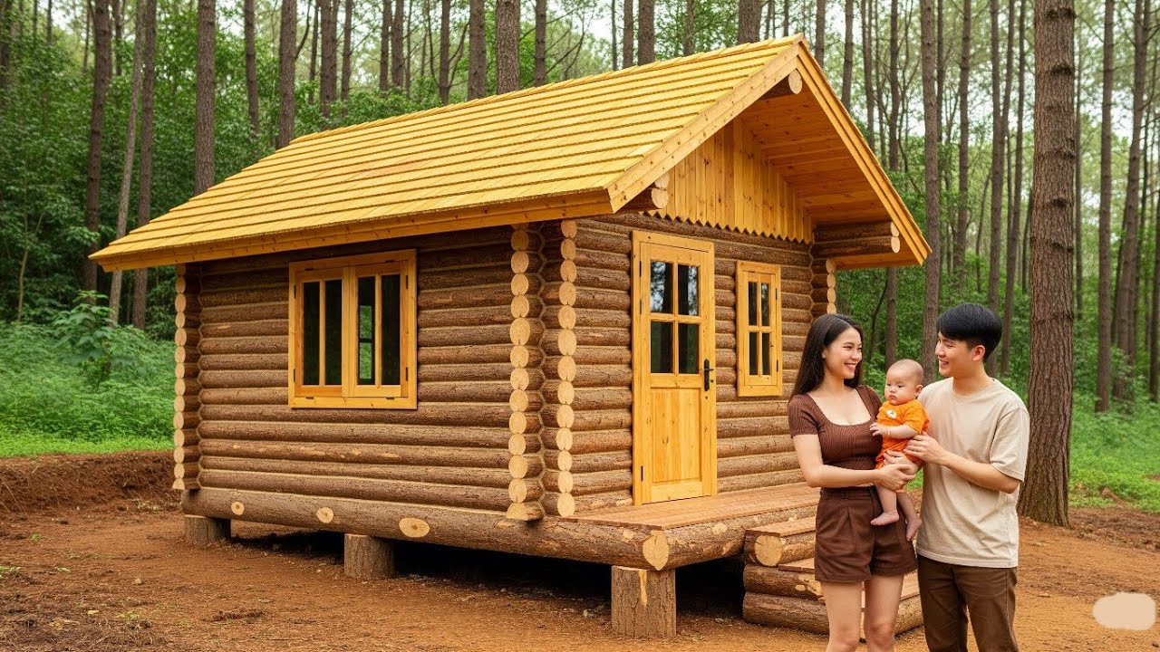 . He Left the City, Built a Cabin, and Found Happiness With His Family
