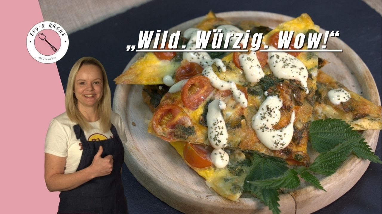 🌿 Gesunde Fr&uuml;hst&uuml;ck-Frittata mit w&uuml;rzigem K&auml;se & Kr&auml;utersauce | Glutenfrei & schnell | Evy&rsquo;s K&uuml;che