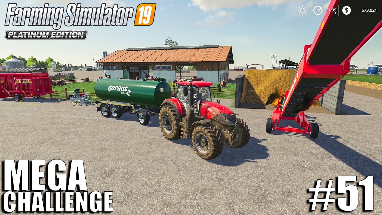 FILLING TANKS WITH SLURRY & CULTIVATING | MEGA Equipment Challenge 2.0 | Farming Simulator 19 | #51