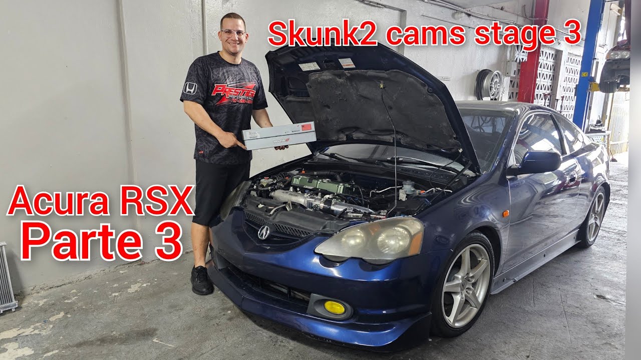 Acura RSX parte 3 Instalacion de palos ,sprines y retainers. Cuantos caballos nos daran?