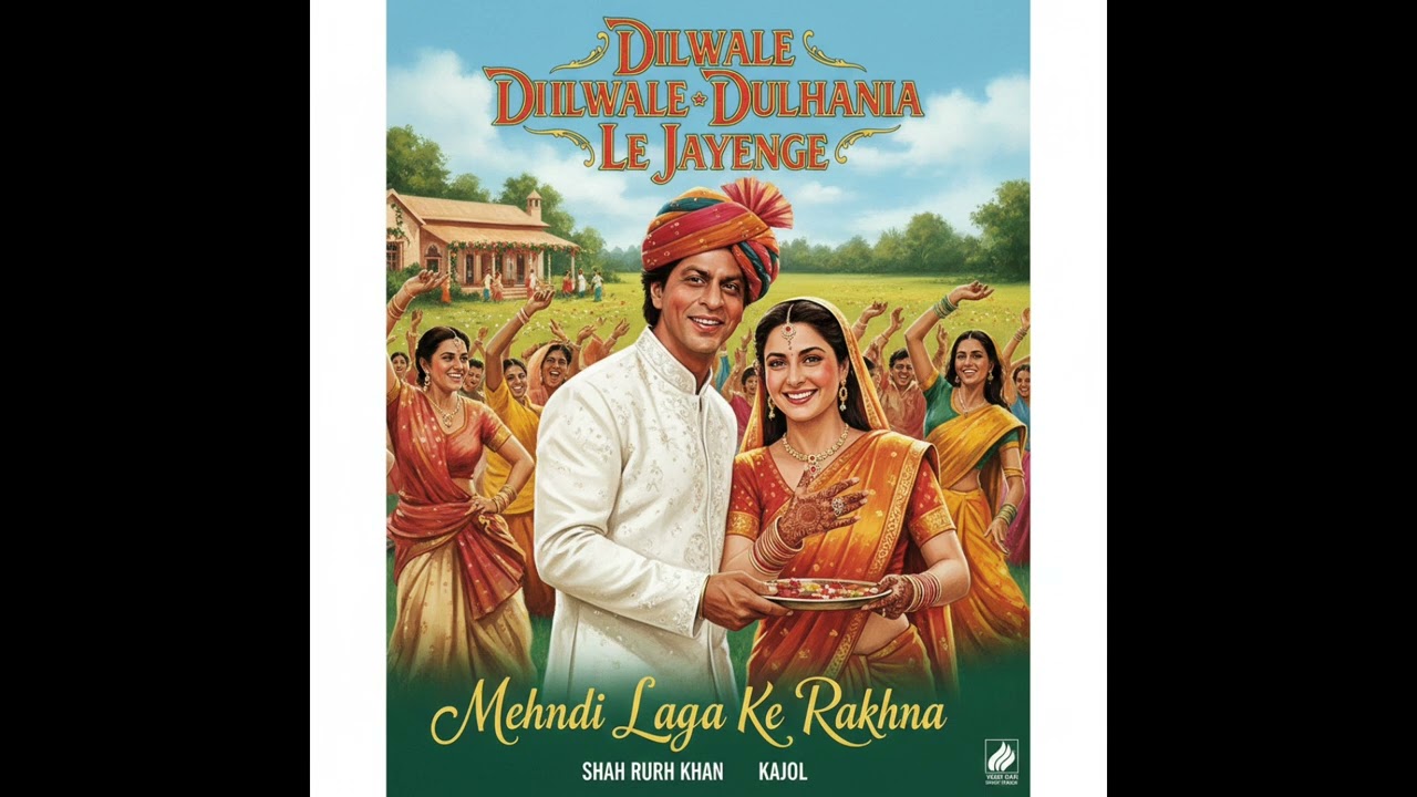 Mehdi laga ke rakhna Song|DilwaleDulhania Le Jayenge |Shah Rukh Khan|Kajol LatalKumar Sanu |DDLJ new