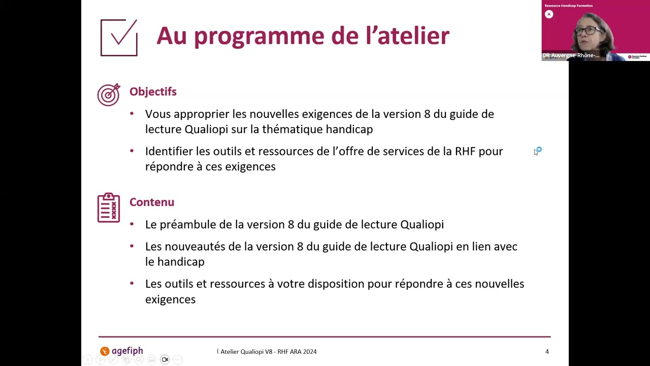 Webinaire Ressource Handicap Formation ARA du 6 février 2024