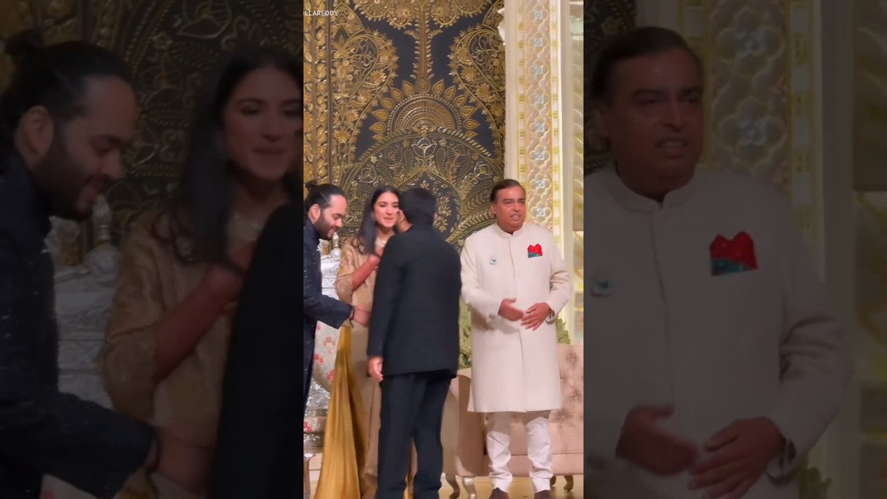 Mukesh Ambani's Best Friend Parimal Nathwani Congratulates Anant Ambani & Radhika Merchant #shorts