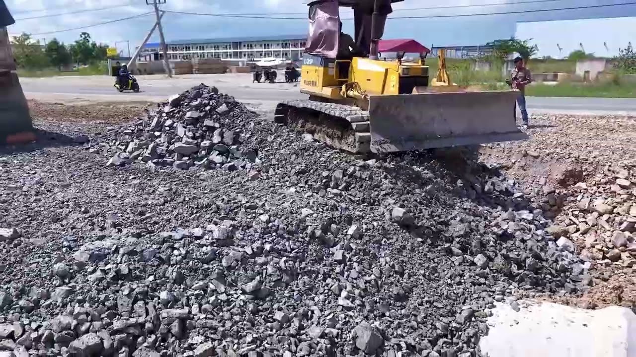 Expert Dozer Skill! Komatsu D31P and Dump Truck Working on Massive Drain Project-Live.