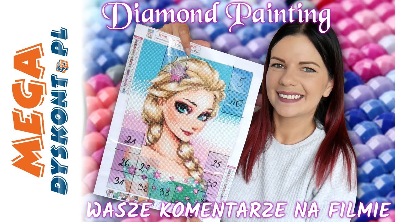 DIAMOND PAINTING💎MALUJĘ DIAMENTAMI ELSĘ Z KRAINY LODU🧊NIESPODZIANKA !❤️#diamondpainting #krainalodu
