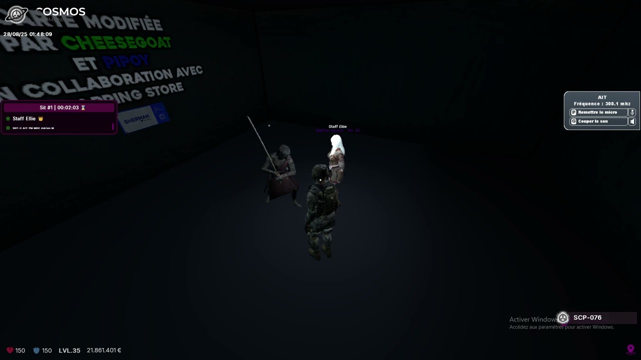 Staff Ellie | Plainte abu staff pour SA Cosmos SCP RP