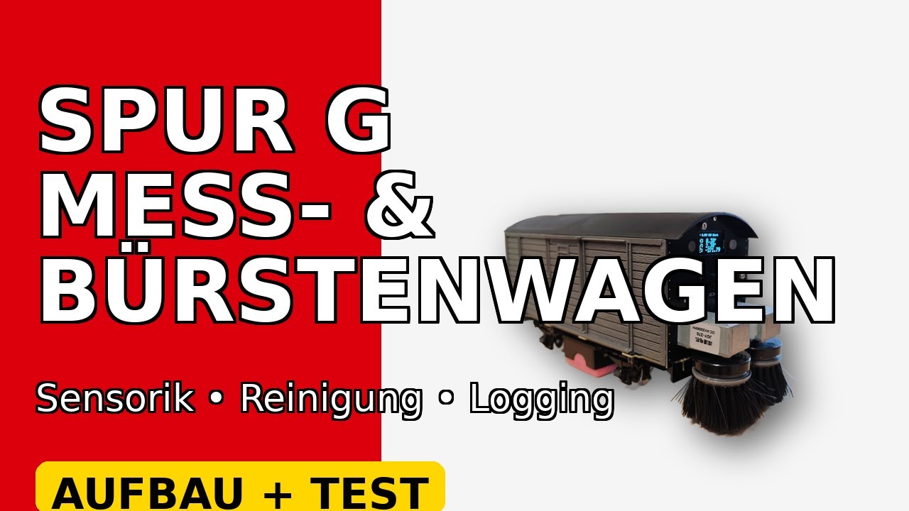 Spur G Messwagen, Reinigungswagen, Bürstenwagen All-In-One by mXion