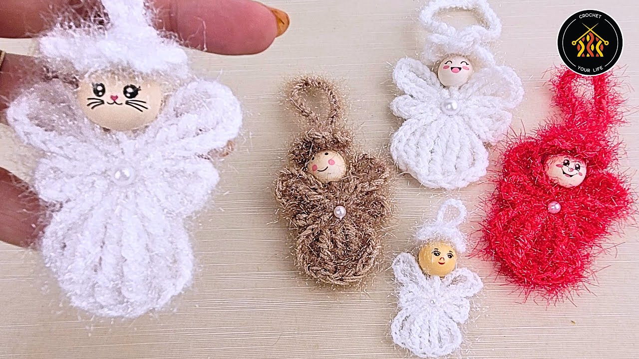 Cum crosetam ingeras &ndash; decor de Craciun simplu si frumos