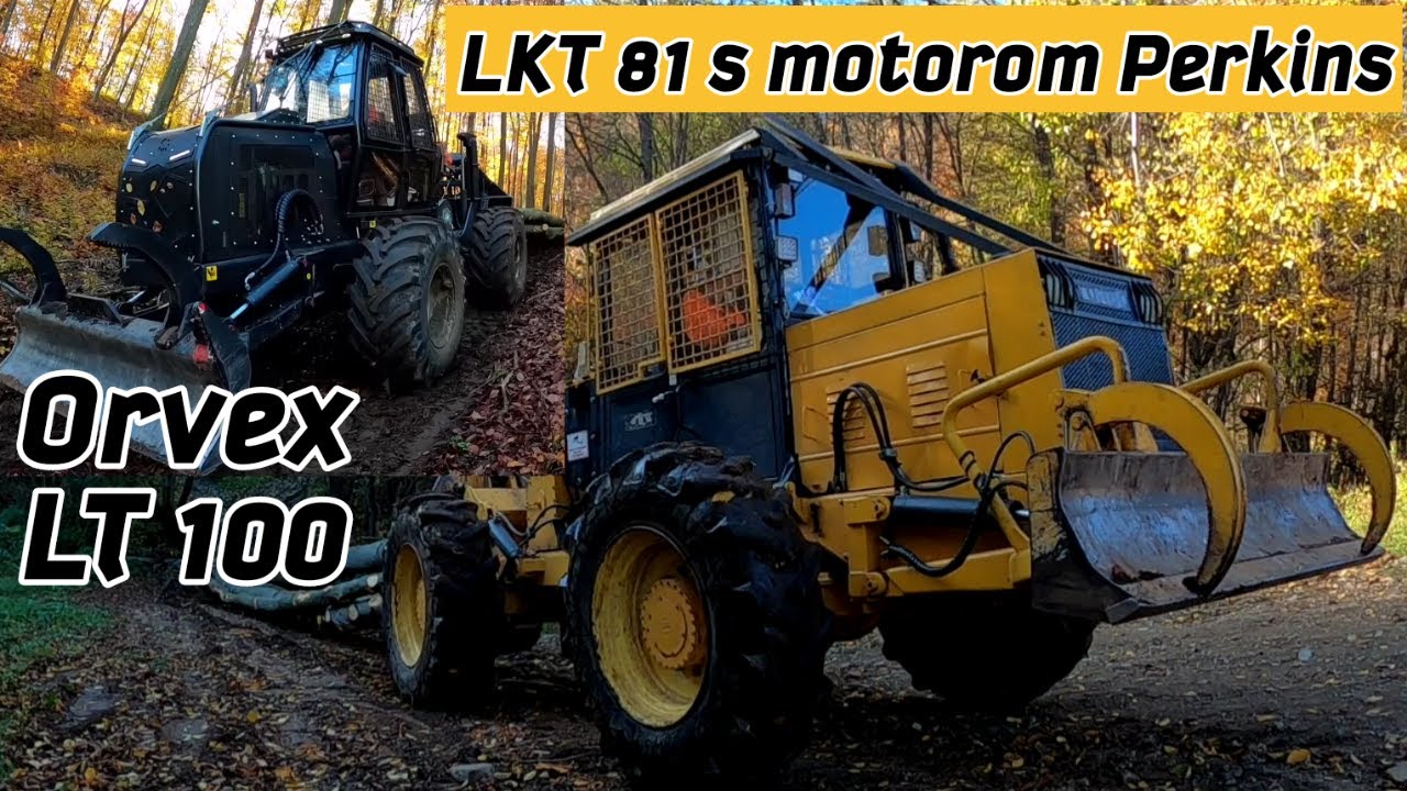 LKT 81 Turbo s motorom perkins  - Malá ukážka stroja + Nový Orvex LT 100 v ťažbe. Skidder, , Amles