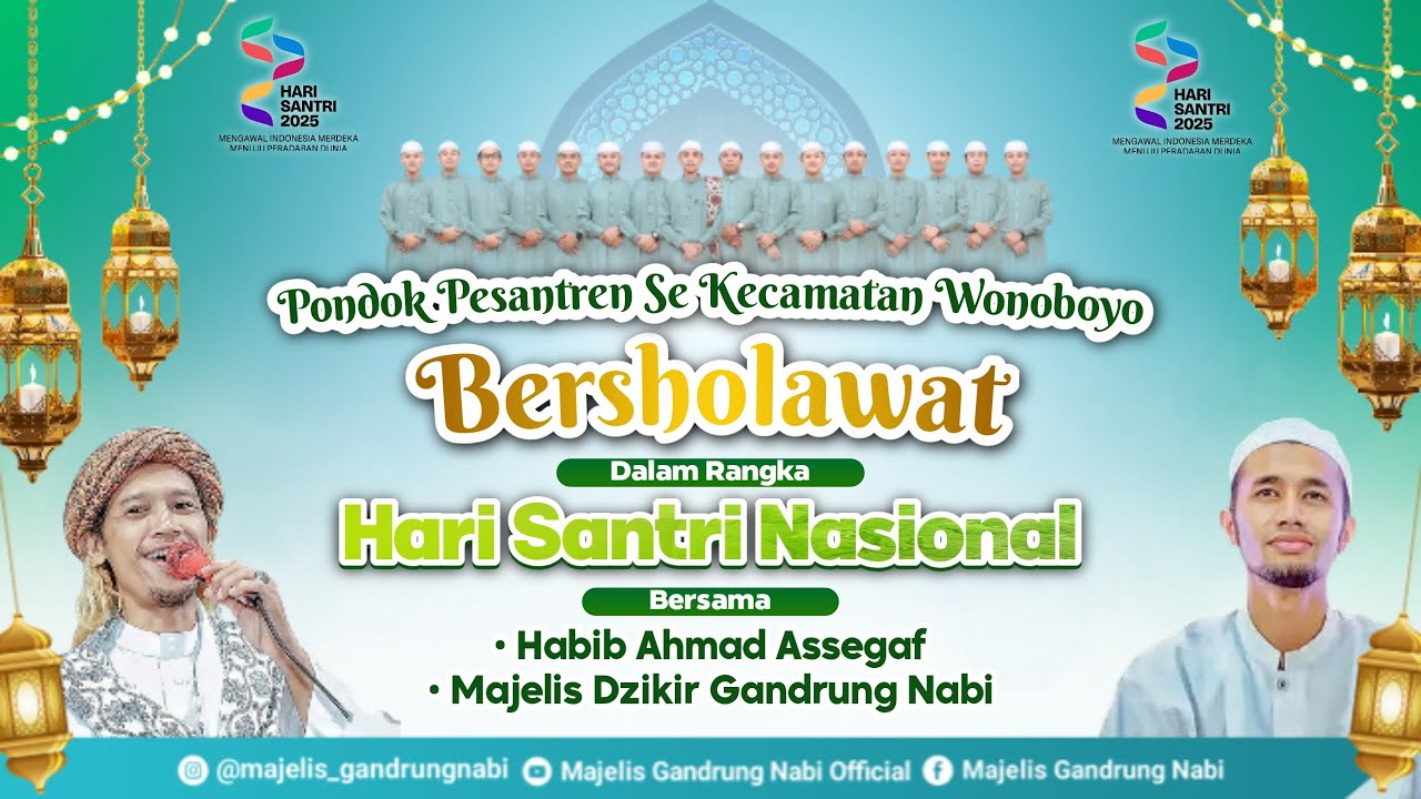 🔴🔵[LIVE] PONDOK PESANTREN SEKECAMATAN WONOBOYO BERSHOLAWAT BERSAMA MAJELIS GANDRUNG NABI.