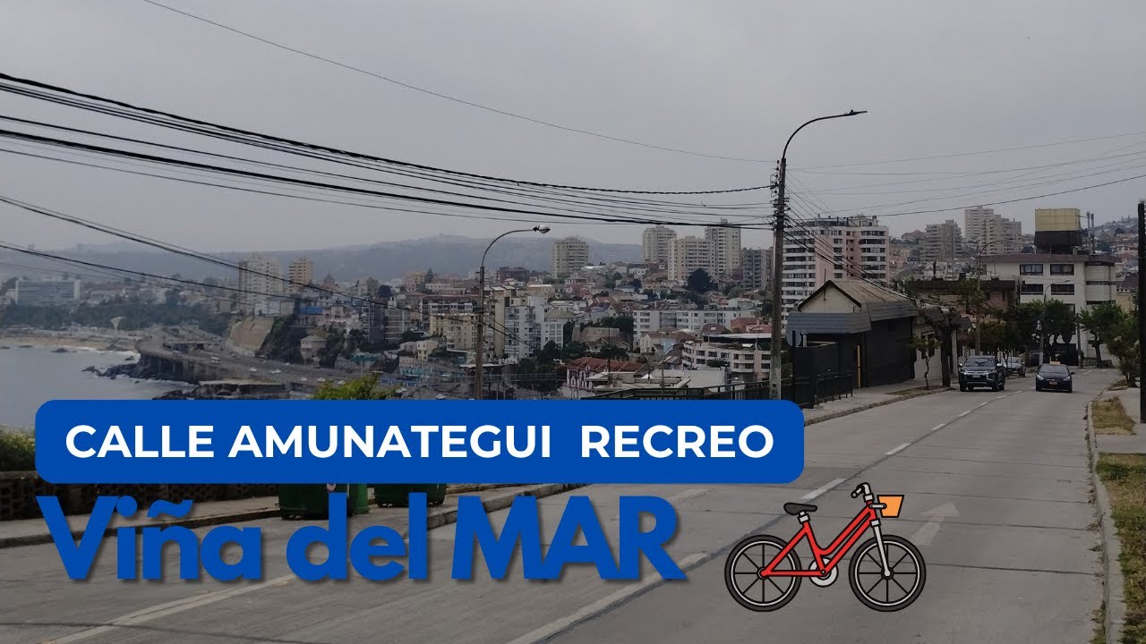 Calle Amunategui Recreo Viña del Mar #ciclistasurbanos #chile #viñadelmar #gopro #calles #mar #bici