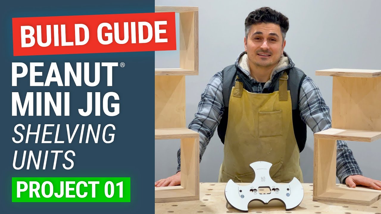 HOW TO BUILD Quick & Simple Shelving Units | PEANUT Mini Jig | PROJECT 01 #peanut2
