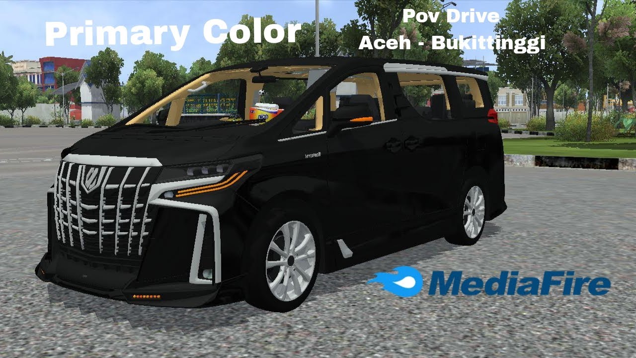 Mod BUSSID TOYOTA Alphard Hybrid 2021 Non - Sopir Primary Color BUS SIMULATOR INDONESIA LUXURYCAR V1