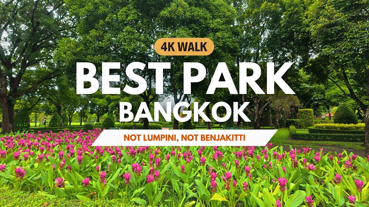 🇹🇭 Best Park in Bangkok? | Rama IX Park Walk [4K]
