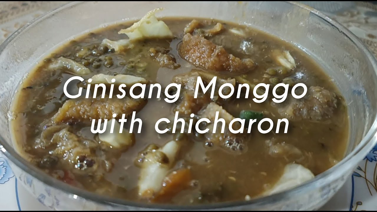 Simpleng pagluto ng ginisang monggo with chicharon