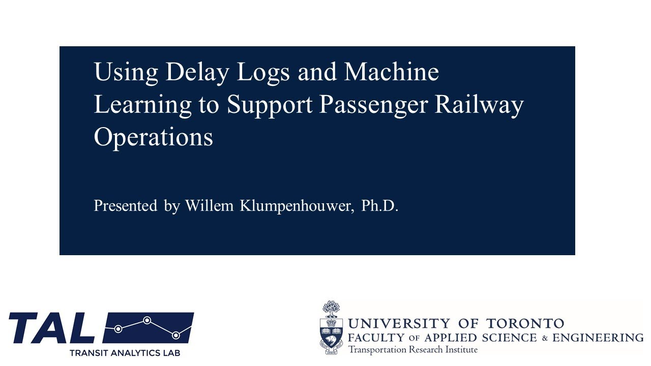 Using Delay Logs and Machine Learning to Support Passenger Railway Operations