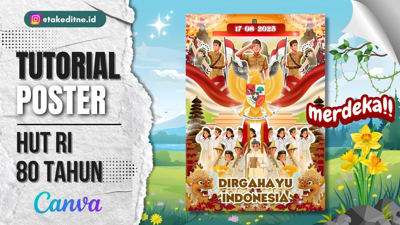 Cara Membuat Poster Hari Kemerdekaan Indonesia di CANVA
