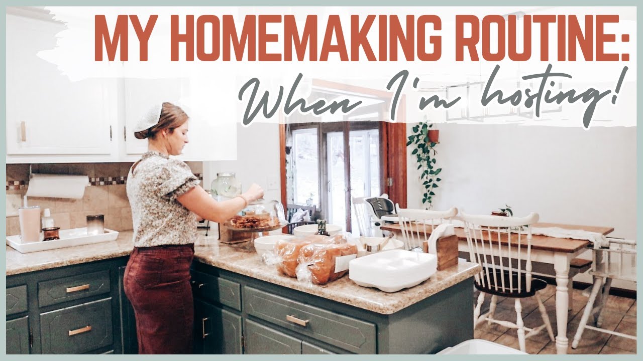 MY HOMEMAKING ROUTINE: when I'm expecting guests for supper | hosting tips from a Mennonite Mom