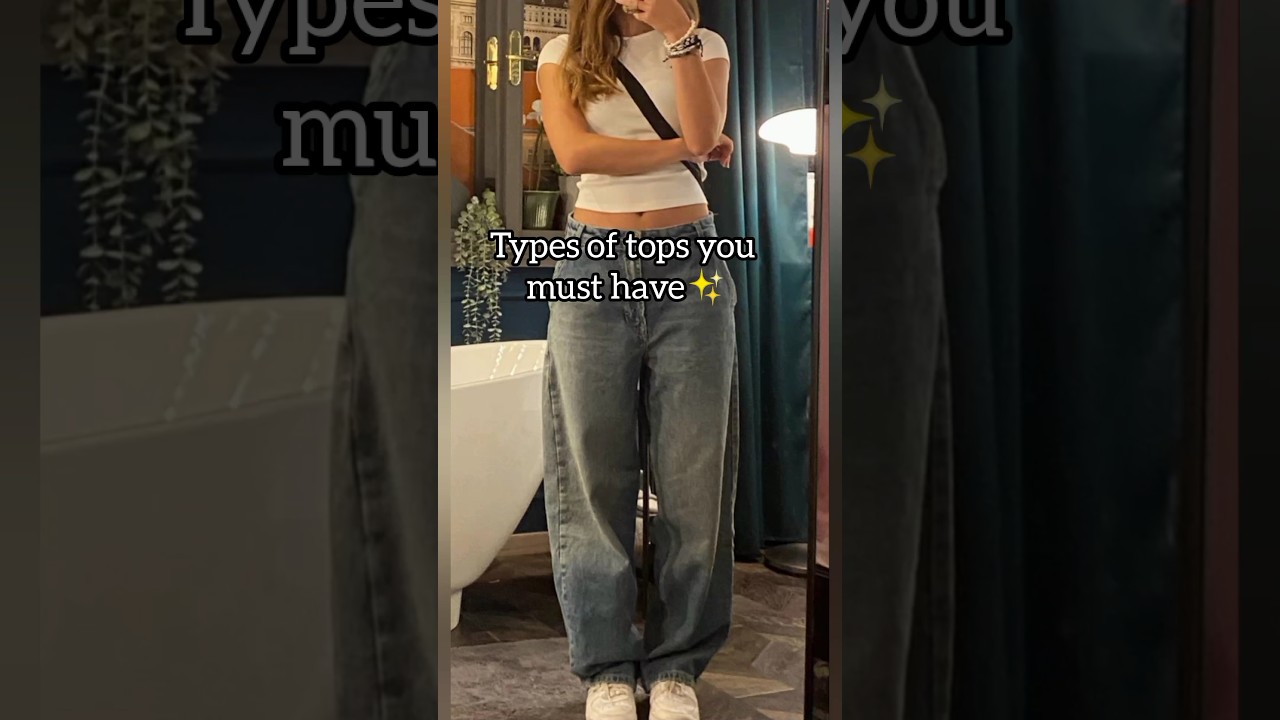 Types of tops you must have✨|| Simran Brar|| #youtubeshorts #viral #trend #tops #yt