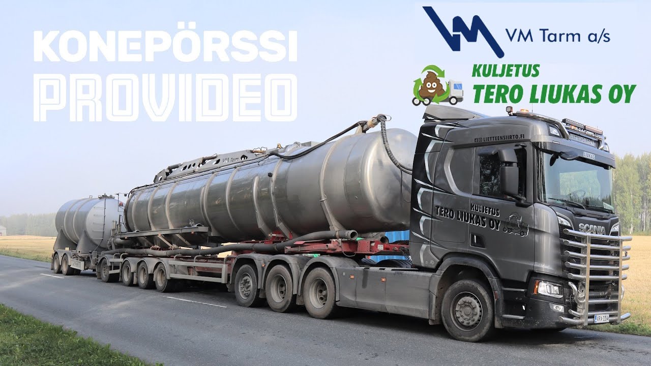Big VM Tarm liquid manure tankers in Finland