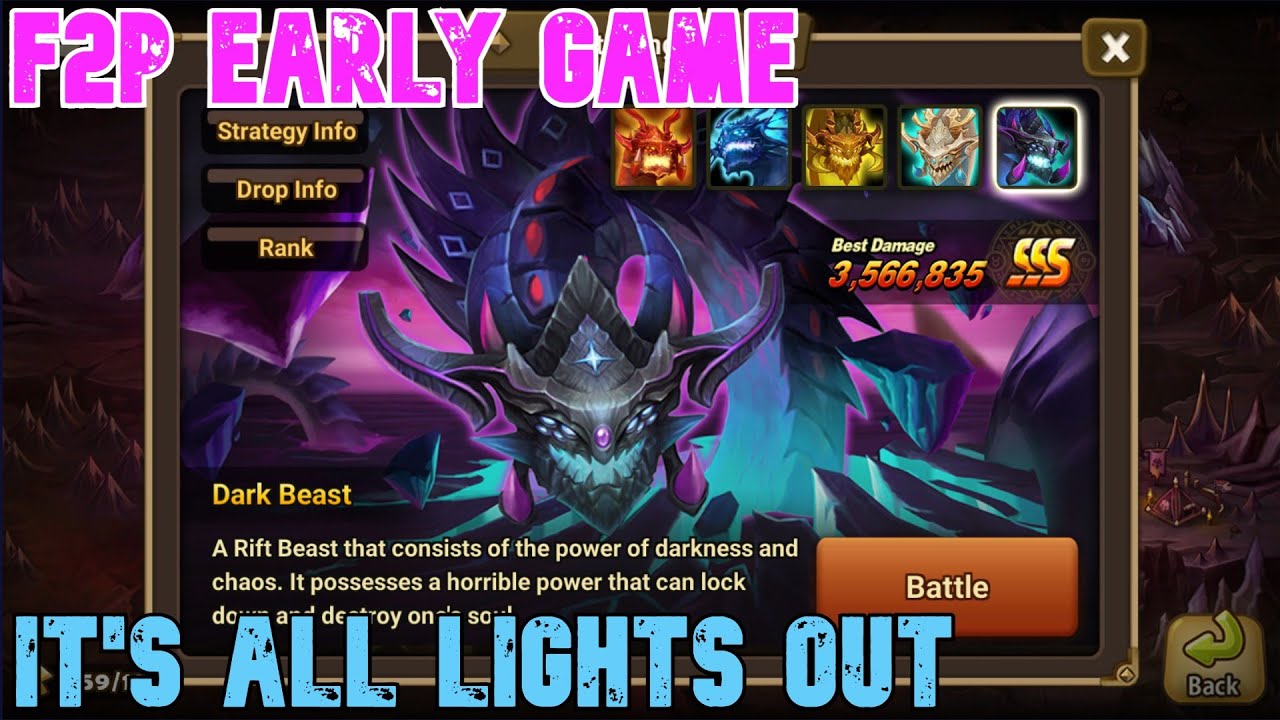 SSS Dark Rift Beast Team! Summoners War