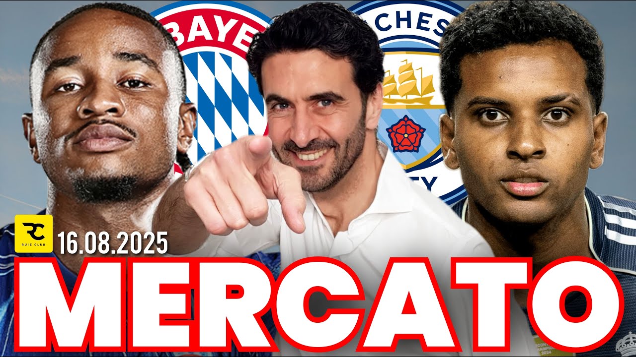 🚨 NEWS MERCATO FOOTBALL : RODRYGO vers City suite + NKUNKU au Bayern pour remplacer COMAN...