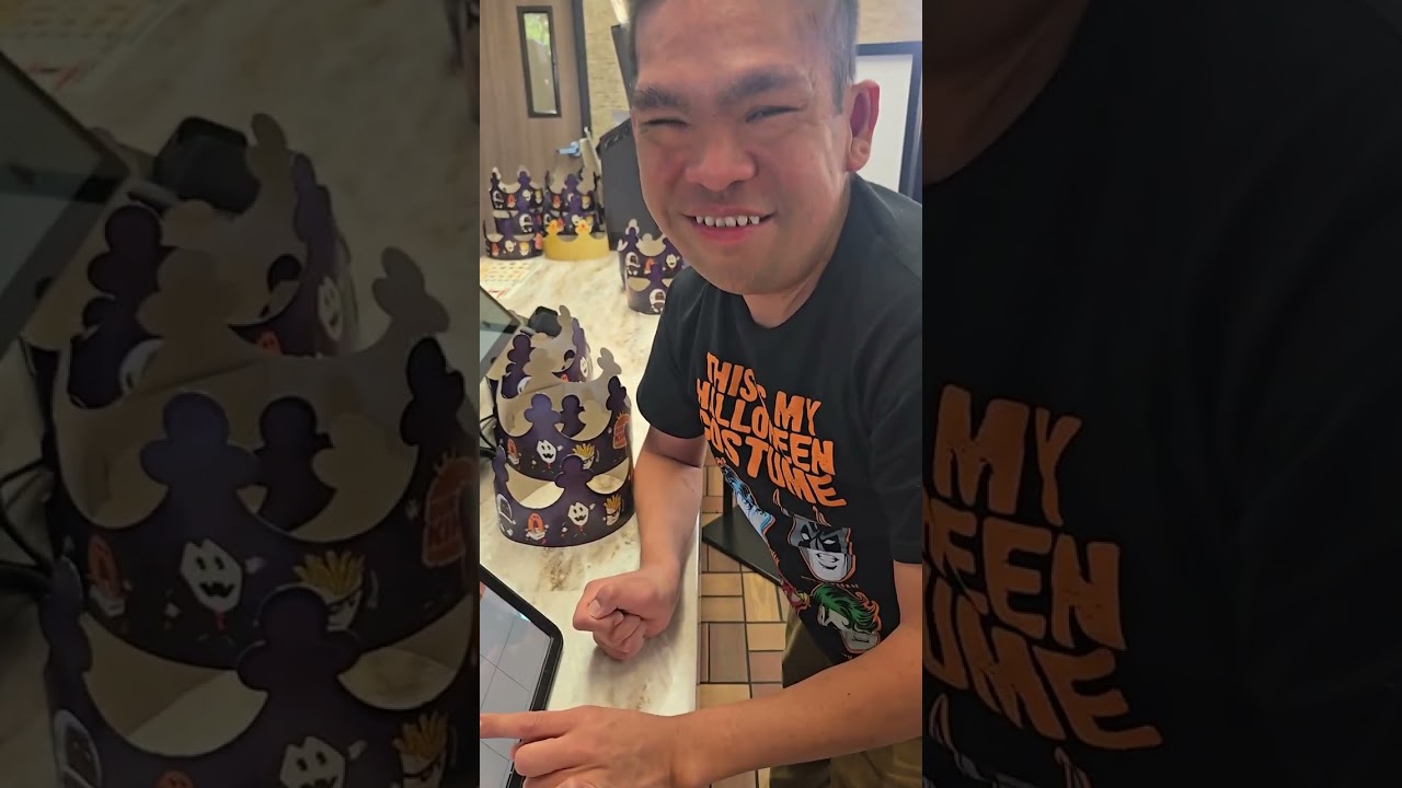 Jon orders Burger King with high-tech Assistive Technology (his AAC device)