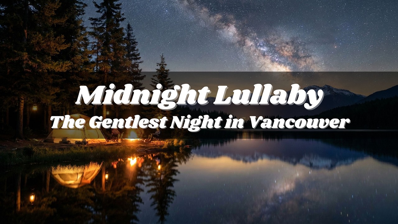 Deep Sleep Music: Serene Night at Vancouver Lakeside, Healing Frequencies Under the Stars