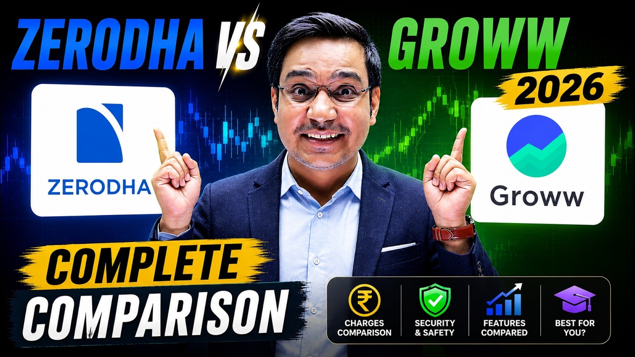 Zerodha vs Groww 2026 | Demat Account Kahan Khole? Charges, Mutual Fund & Hidden Fees Exposed!